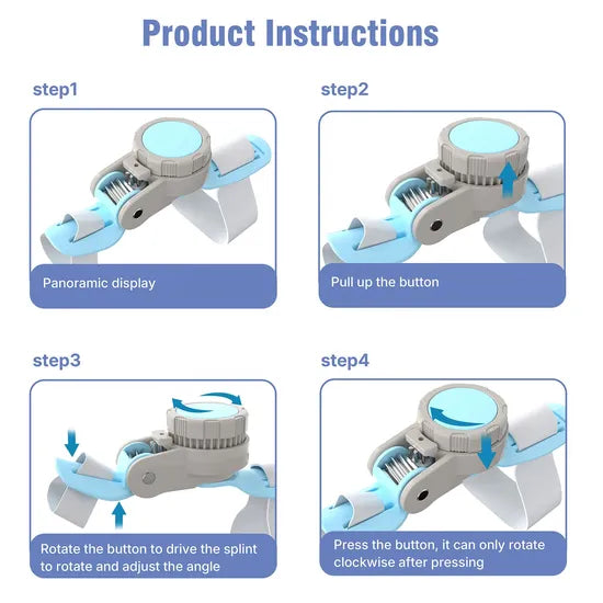 Bunion Corrector | Steel-Reinforced | Adjustable Knob | Instant Pain Relief